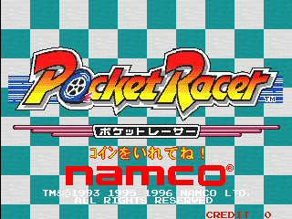 Pocket Racer (Japan, PKR1+VER.B) Title Screen
